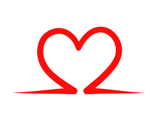 heart hand drawn shape for valentine, heart brush, graphic heart, heart sticker