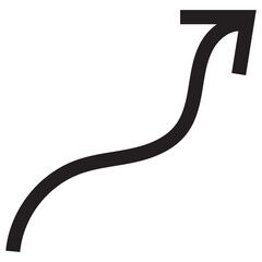 Hand drawn arrows collection Set simple flat arrows isolated on white background. Arrow mark icons and arrow paint. Hand drawn arrow vector.