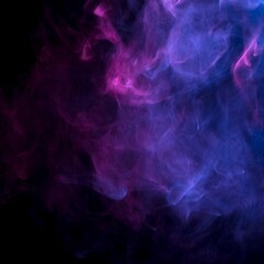 Blue and pink smoke effect