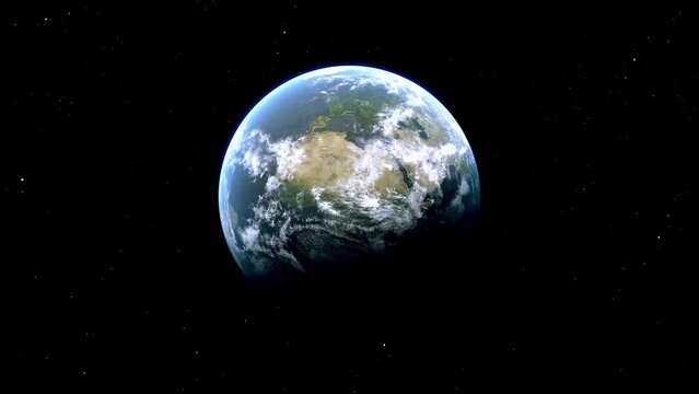 France Country Zoom from Space to Earth