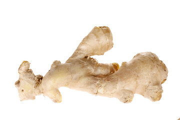 Fresh ginger isolated on a white background