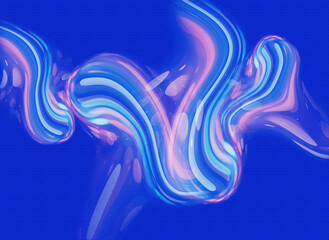 Abstract blue smooth shapes and soft lights texture background, Blue dynamic shapes pattern backgroundm for your design	