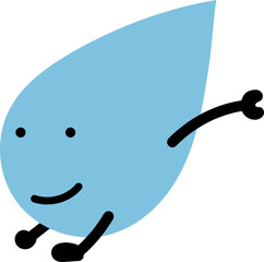 물 물방울 빗방울 일러스트
