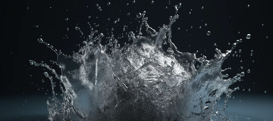 water splash waves, clear, fresh, aqua 71 - obrazy, fototapety, plakaty