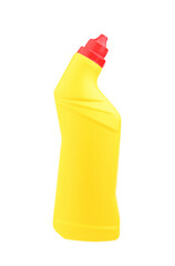 Plastic detergent bottle isolated on white.