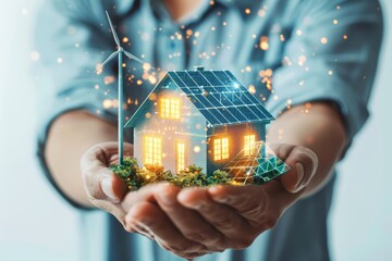 Solar Panel Systems and Home Smart Technology: Redefining Upscale Living with Environmental Design, Remote Operation, and Innovative Mortgage Solutions for a Greener Future - obrazy, fototapety, plakaty