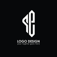 QE QE Logo Design, Creative Minimal Letter QE QE Monogram