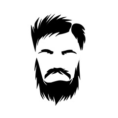 Male hairstyle. Beauty haircut salon for man styling barber shaved grooming collection