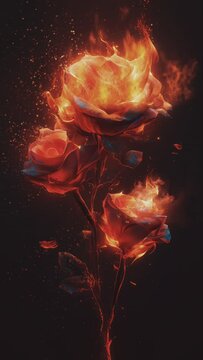 Flowers and fire