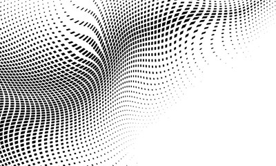 Monochrome gradient halftone dots background. Overlay png illustration. Abstract grunge dots on transparent background