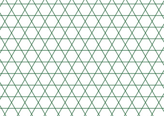 Fototapeta premium 和柄 籠目 伝統 紋様 緑 グリーン 背景 素材