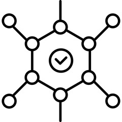 Molecule Icon Vector