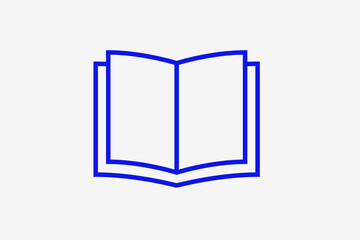book illustration in line style design. Vector illustration.