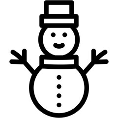 Snowman Icon Vector
