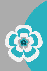 Abstract background with flowers