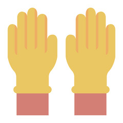 Cleaning Gloves Icon Vector