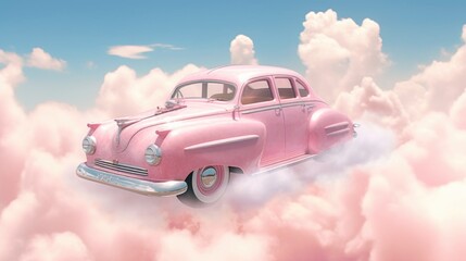 car and clouds