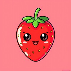 cute strawberry mascot