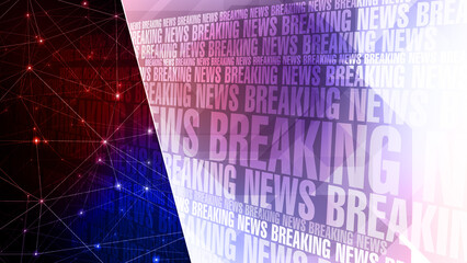 Breaking news text background modern patterned infographic theme for global news channels