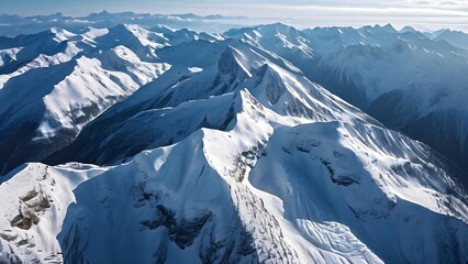 mountain landscape drone view