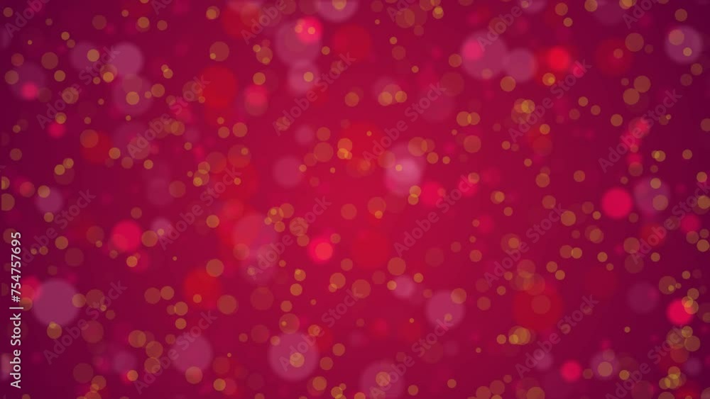 Poster Glitter pink purple particles abstract background flickering particles with bokeh effect. 3D Rendering.