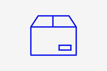 package illustration in line style design. Vector illustration.