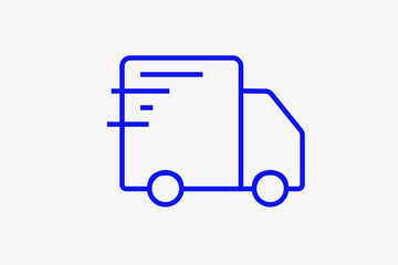 Fototapeta premium delivery illustration in line style design. Vector illustration.