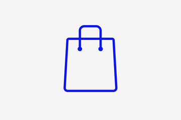 bag illustration in line style design. Vector illustration.