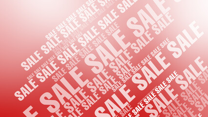 Sale text on red background bold and eye catching promotion for discounted price at your favorite store
