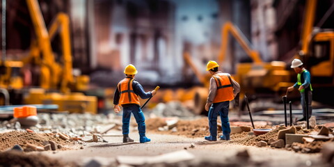 Engineers and builders take the first steps in the project of the future. Generative AI