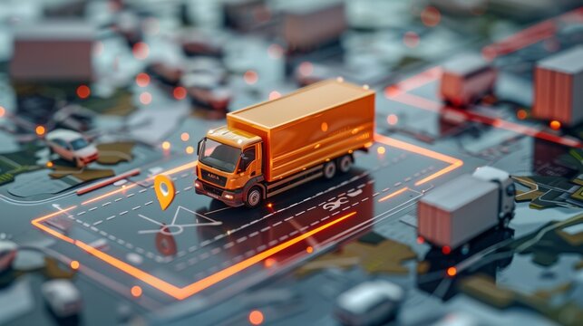 An AI-powered delivery platform matching couriers with packages for efficient transportation