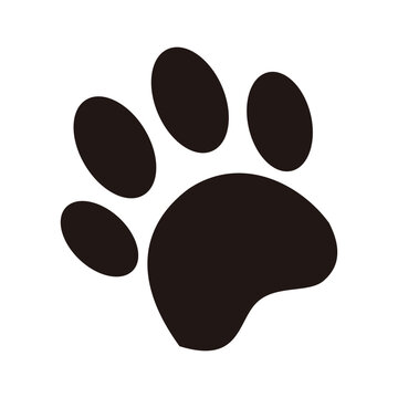 Paw Print Icon Illustration sign design style. resources graphic element design. Vector illustration with a cute animal theme