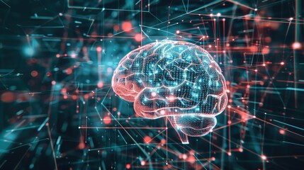 Futuristic Brain Digital Representation of Advanced Intelligence