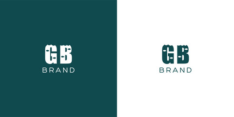 GB vector logo design