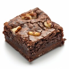 Photo realistic brownies on a white background