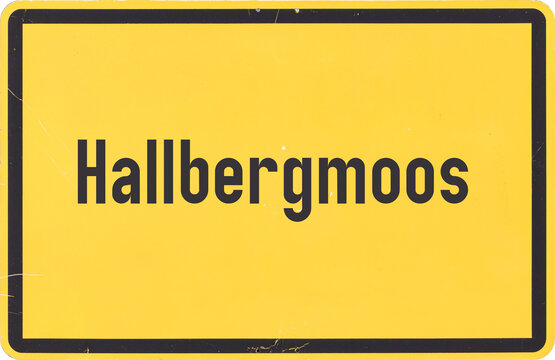 Ortsschild Hallbergmoos