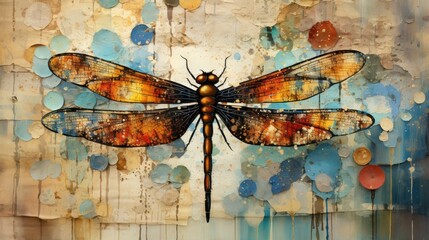 butterfly on a wall