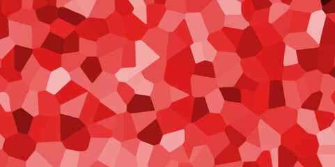 Obraz premium Abstract red stained glass background pattern .red stained glass window art background .seamless pattern with 3d shapes vector vintage design .