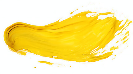 yellow paint splash isolated on white background. yellow paint splash isolated on white background