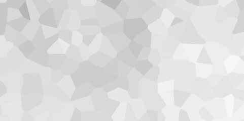 Abstract white and gray stained glass background pattern .white and gray stained glass window art background .seamless pattern with 3d shapes vector vintage design .