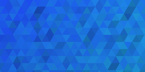 Abstract blue seamless geometric low polygon pattern .geometric wall tile polygonal pattern design .abstract small mosaic tringles vector illustration ,business design template .