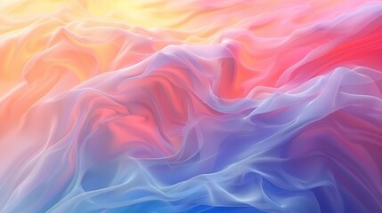 Obraz premium Abstract gradient mesh with a soft blend of colors, creating a tranquil and appealing backdrop for designs