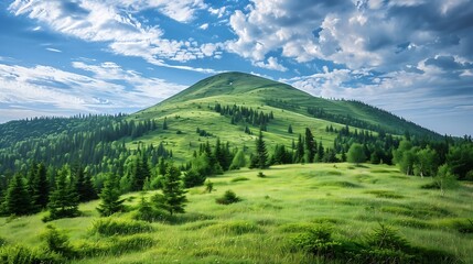 Obraz premium background summer mountains landscape