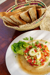 moroccan salad, Berbari Moroccan cuisine, Medchar Ghanem , Asilah, morocco, africa