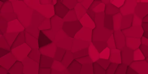 Crédence de cuisine en verre imprimé Coloré Abstract red stained glass background pattern .red stained glass window art background .seamless pattern with 3d shapes vector vintage design .