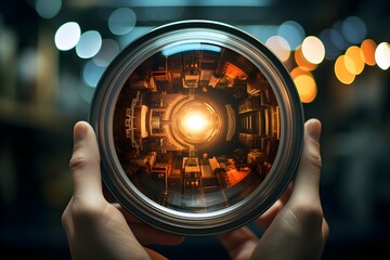 Transdimensional Camera Lens for Capturing Paral