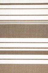 Classic Stripe Pattern on a Textured Fabric Background. The Elegant Simplicity of a Brown and White...