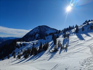 Fototapeta premium winter mountain landscape