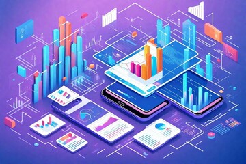 technology background with arrows