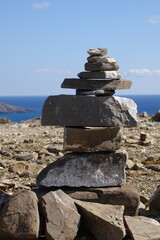 Steinmaennchen auf Prasonisi bei Rhodos